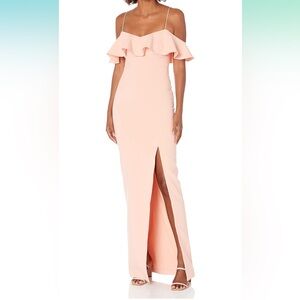 NWT Likely Shania Off-the-Shoulder Ruffle Gown